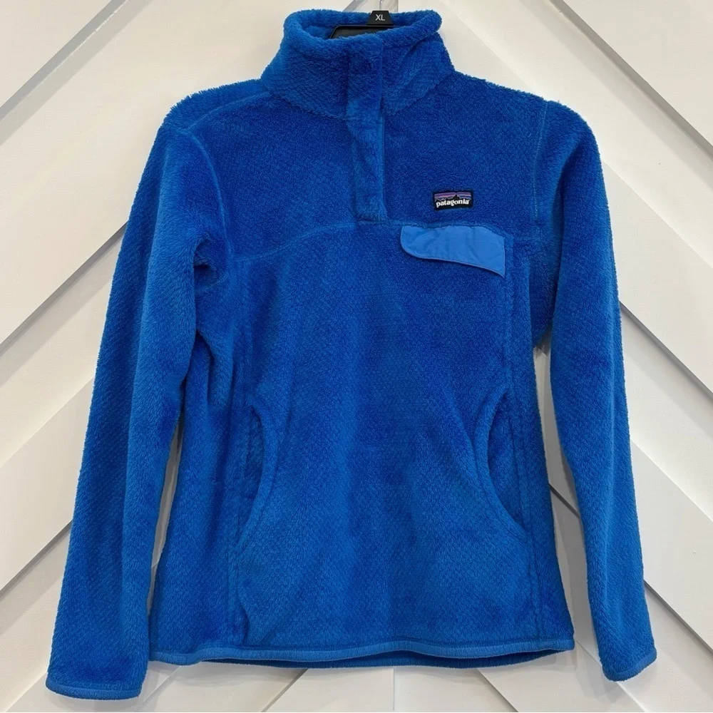 Patagonia Retool Snap T Pullover Women's Size XS In Cobalt Blue - Picture 1 of 6